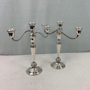 Cambridge 3 Light Candelabras by GORHAM SILVER